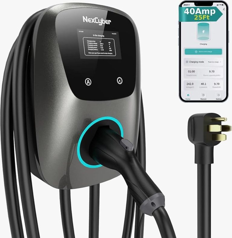 1 Best 40 Amp Level 1 and 2 Portable EV Charger for Home Charging