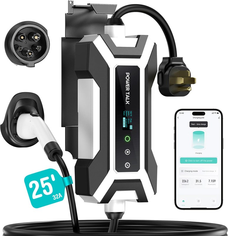 EV charging image related to Portable EV Charger Basics: Connectors, Power, and Onboard Limits