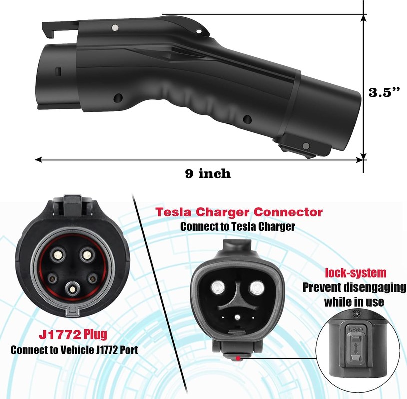 EV charging image related to How the J1772 Adapter Works With Tesla's Charging Port