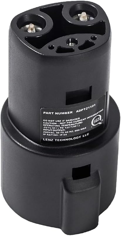 LENZ J1772 to NACS adapter for Tesla and NACS EVs