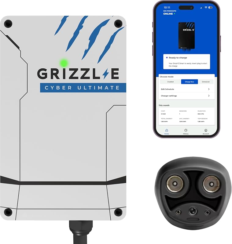 Grizzl-E Ultimate high power Level 2 EV charger with NACS connector