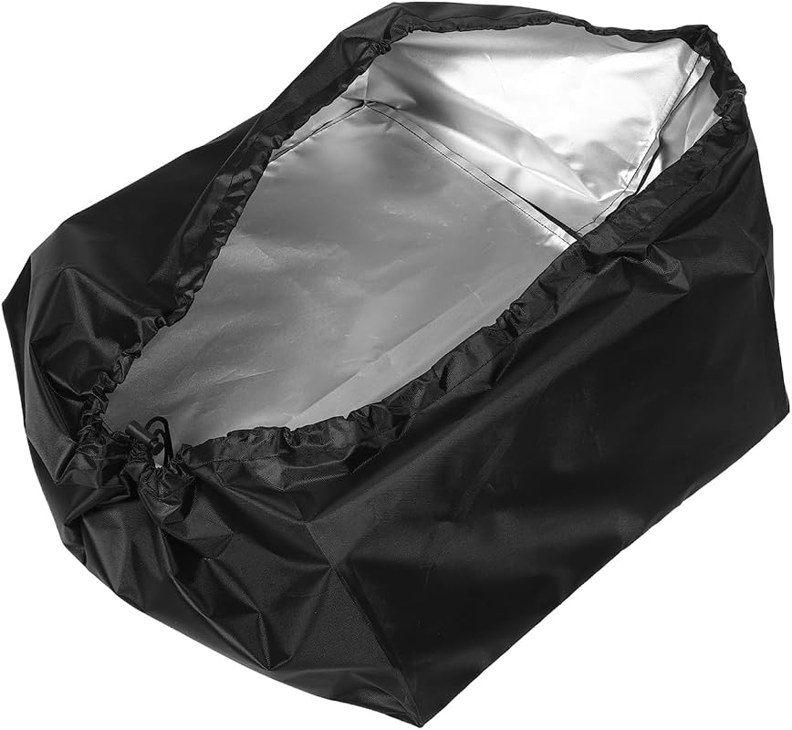 Black cloth wall mounted EV charger cover for weather protection